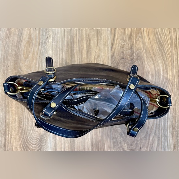 Floto Ischia Italian Leather Shoulder Bag NWT - Picture 7 of 12